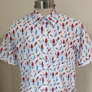 RSVLTS America Pops & Freedom Kunuflex Shirt Mens M